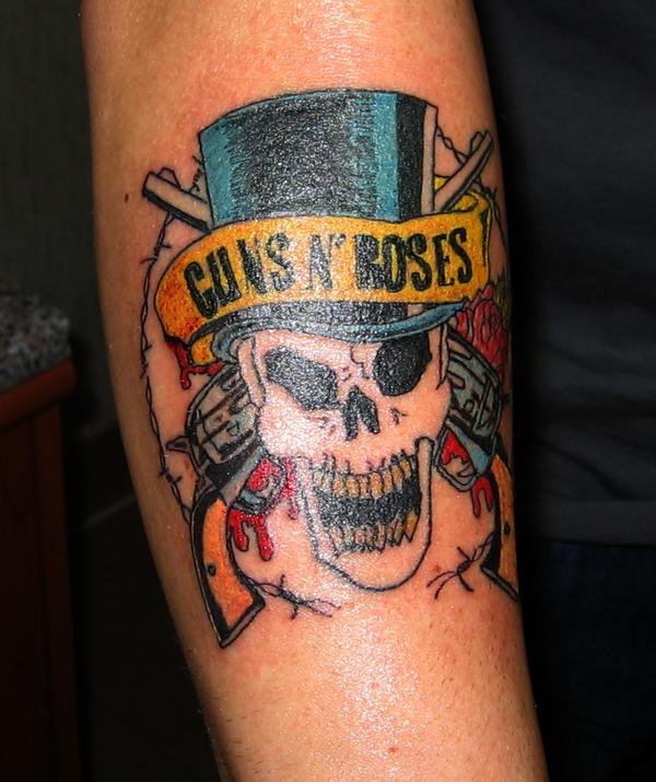Tête de mort Guns N'Roses
