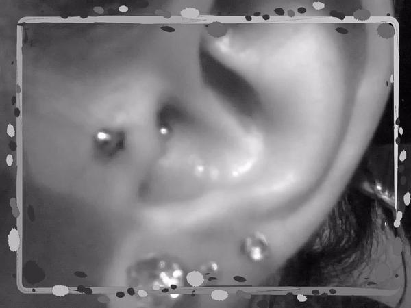 Photo de tragus, piercing, tragus