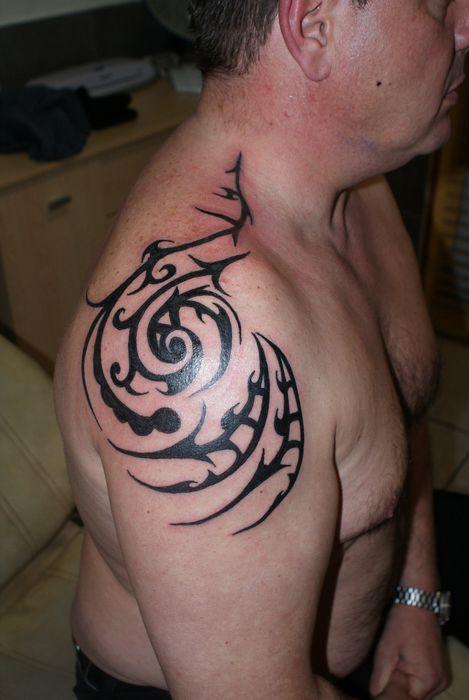 Photo de tribal circulaire, tribal, circulaire réalisé par Tattoo Evolution