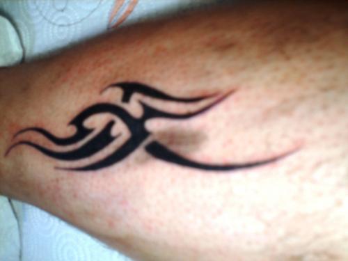 Photo de Tribal mollet, tribal, tatouage