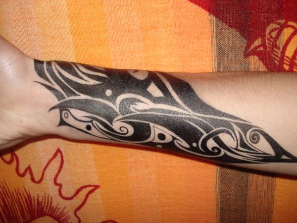 Photo de tribal poignet, tribal, tatouage