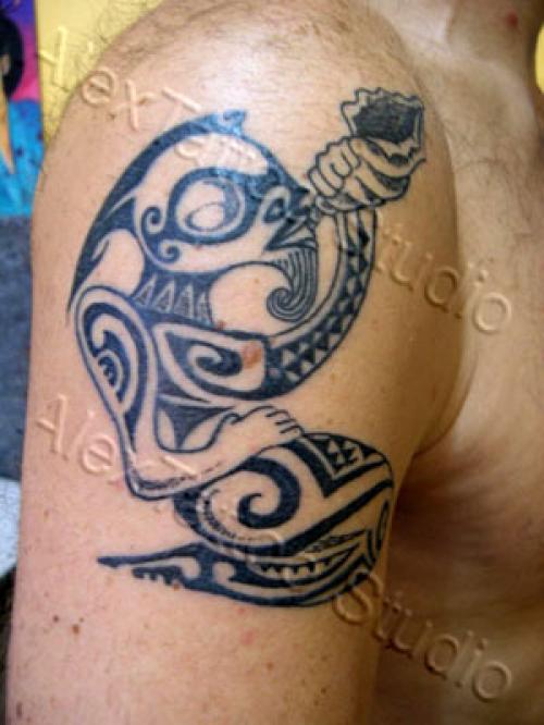 Photo de Tribal polynesien, tribal, polynésien réalisé par Déco Corps Peau