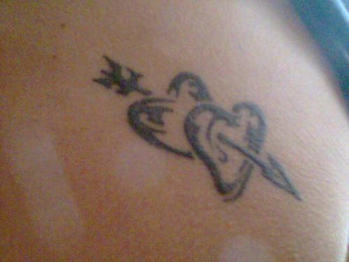 Photo de Tribal sur torse, tribal, coeurs