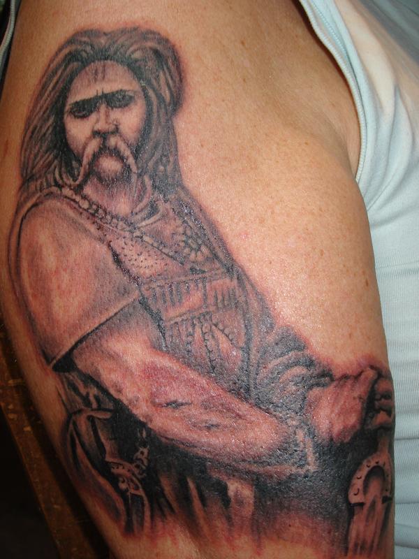 Photo de Vercingetorix, réaliste, tatouage réalisé par Ink'Side