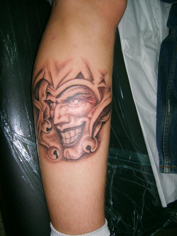 Visage du joker satanique