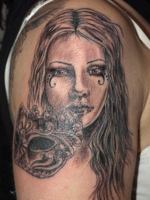 Visage femme vampire